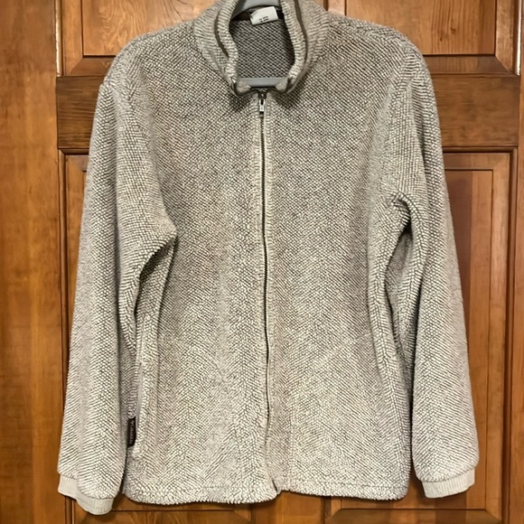 Vintage Columbia Jacket men's small zip front and soft fuzzy texture - Picture 2 of 8